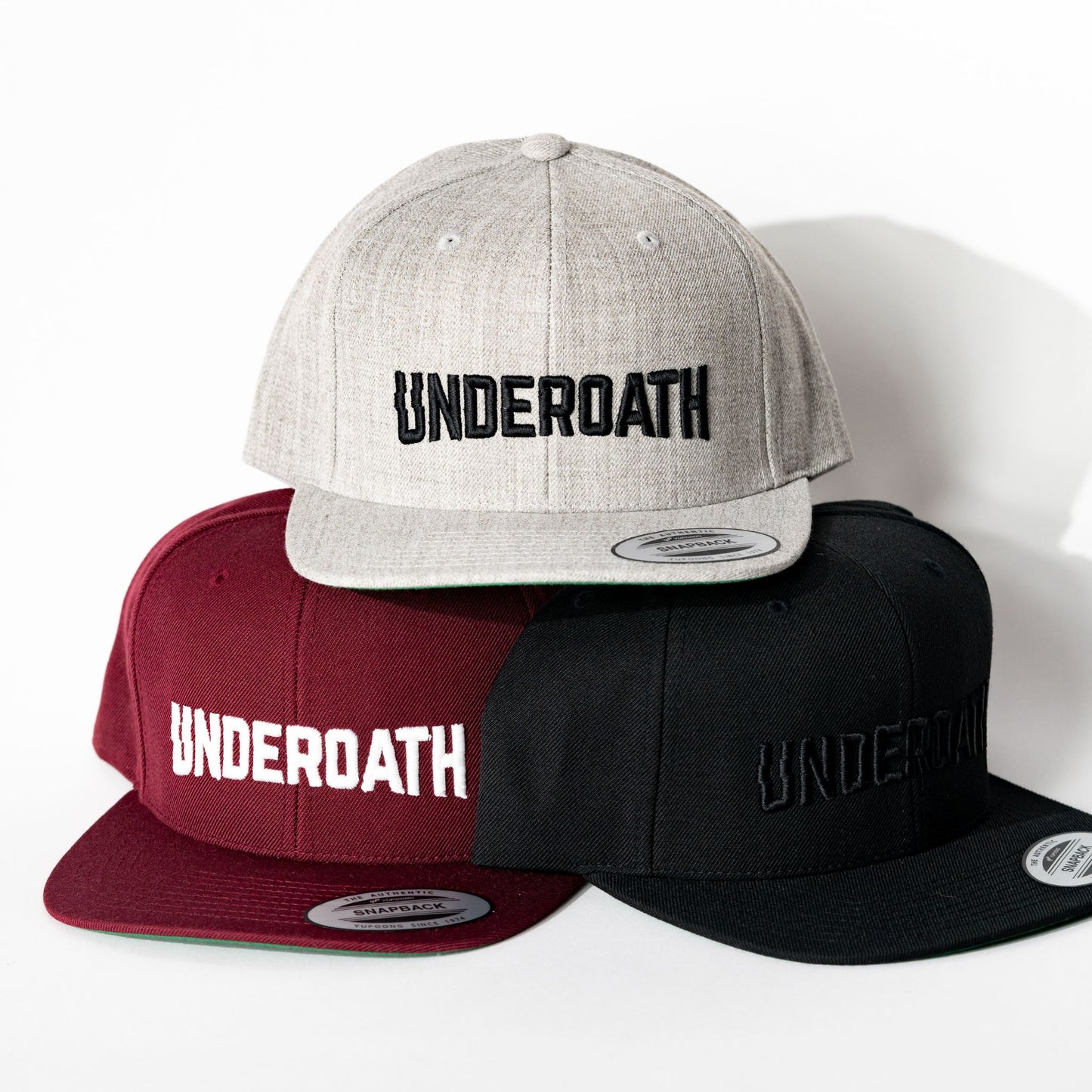 Heather Grey Flat Brim - Snapback