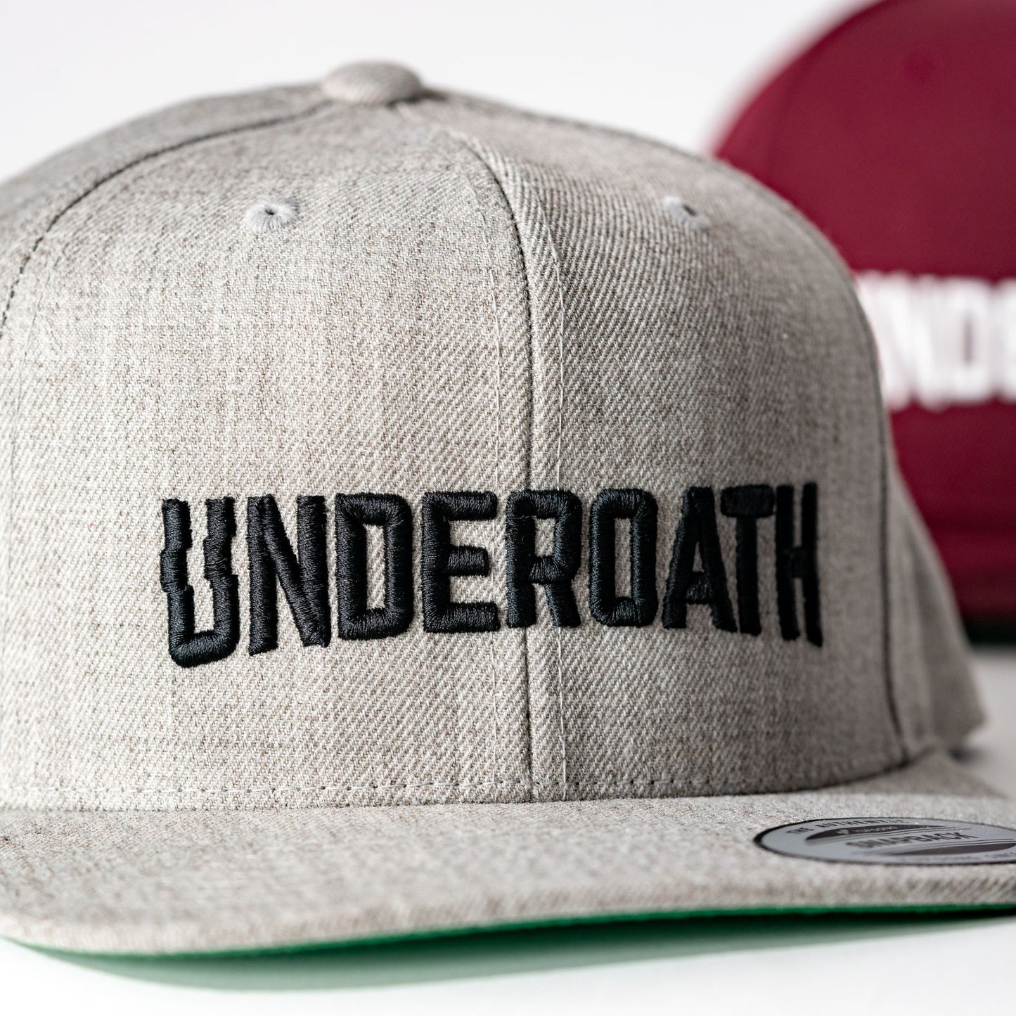 Heather Grey Flat Brim - Snapback
