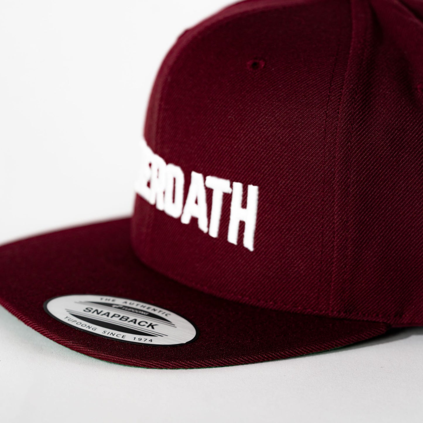 Maroon Flat Brim - Snapback