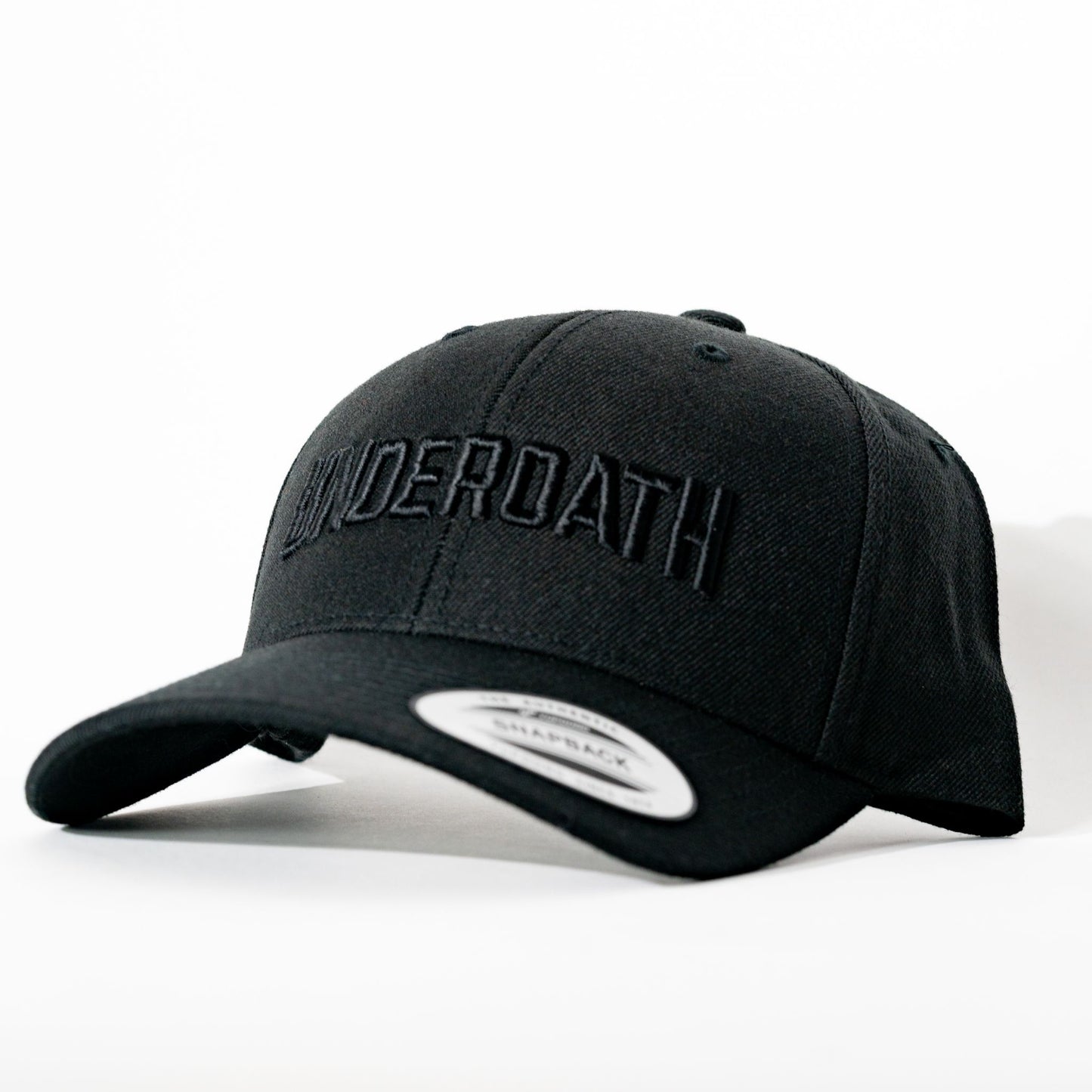 Black Curved Brim - Snapback