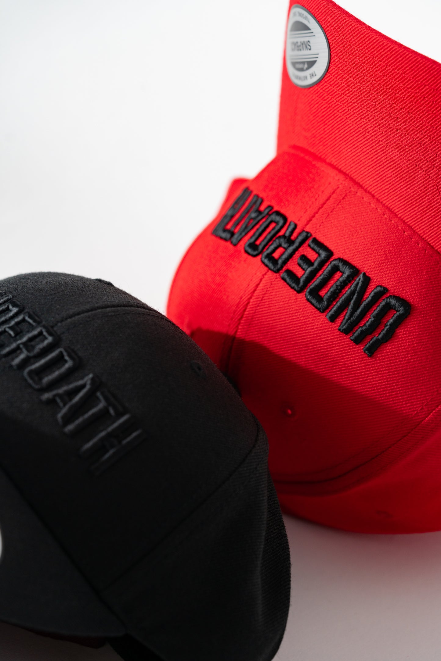 Red Curved Brim - Snapback
