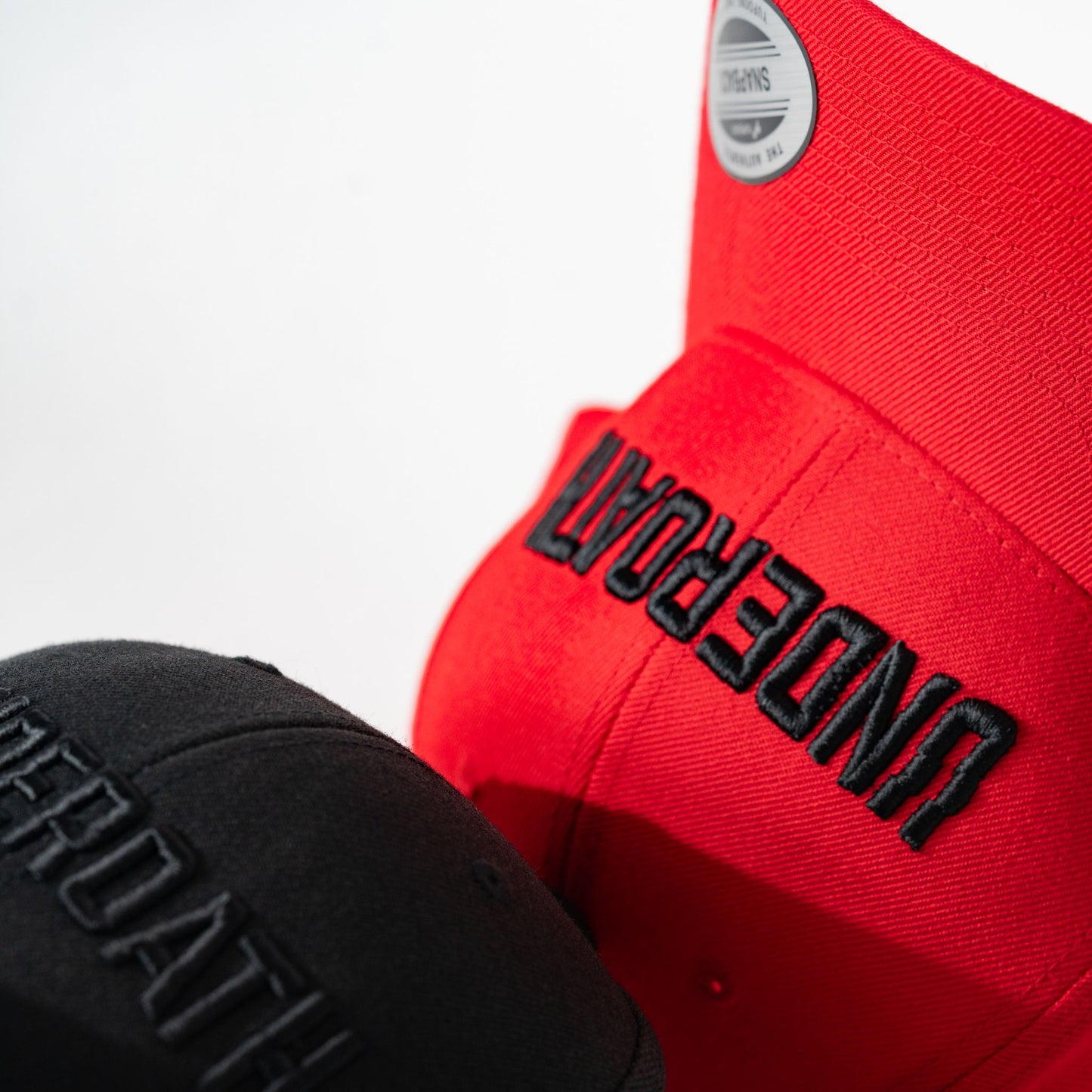 Red Curved Brim - Snapback