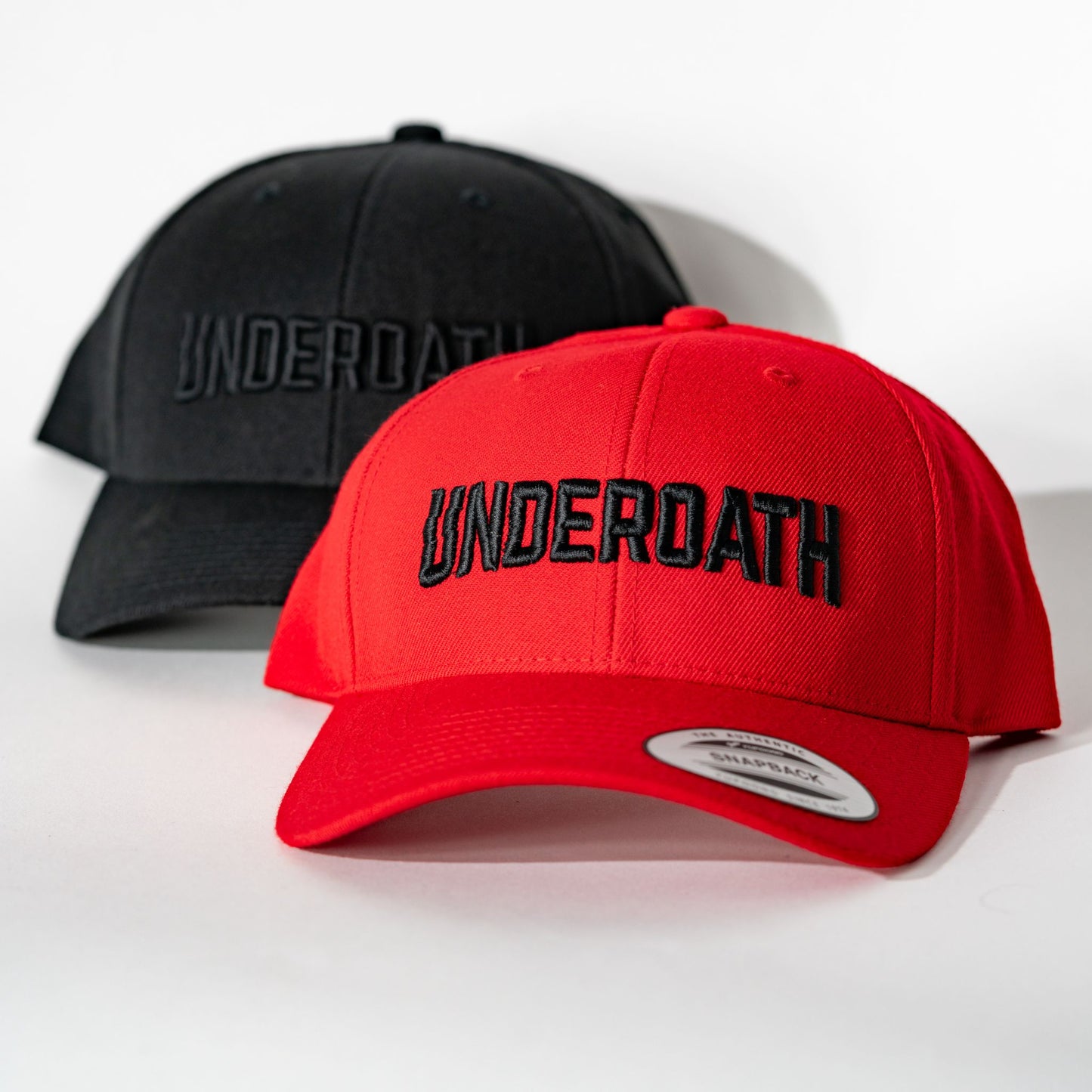 Red Curved Brim - Snapback