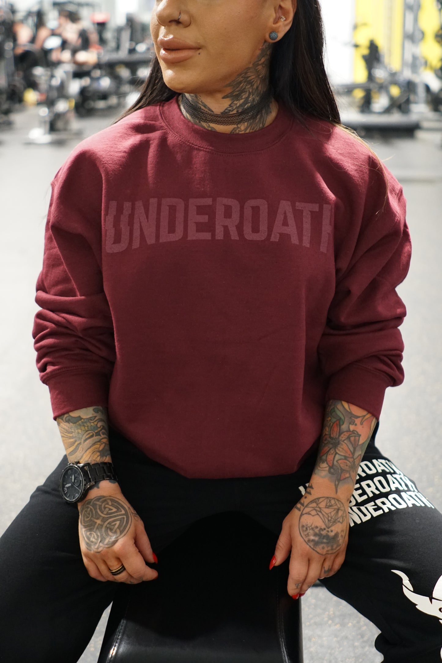 Crew Neck- Maroon